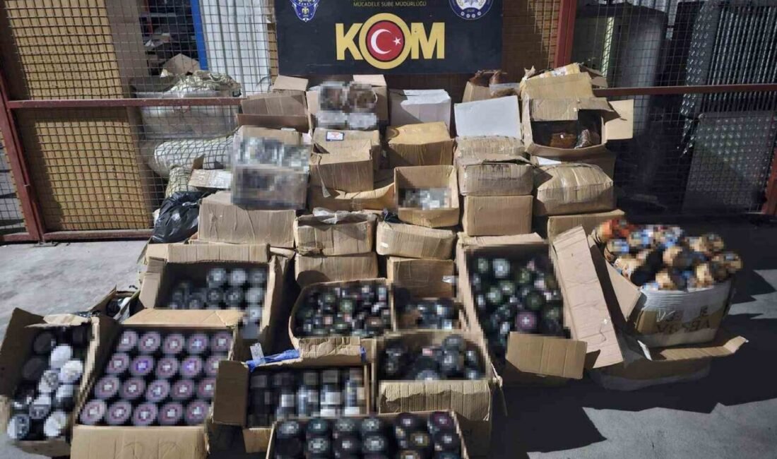 Adana’da polis bir depoya yaptığı baskında 2 ton 80 kilogram