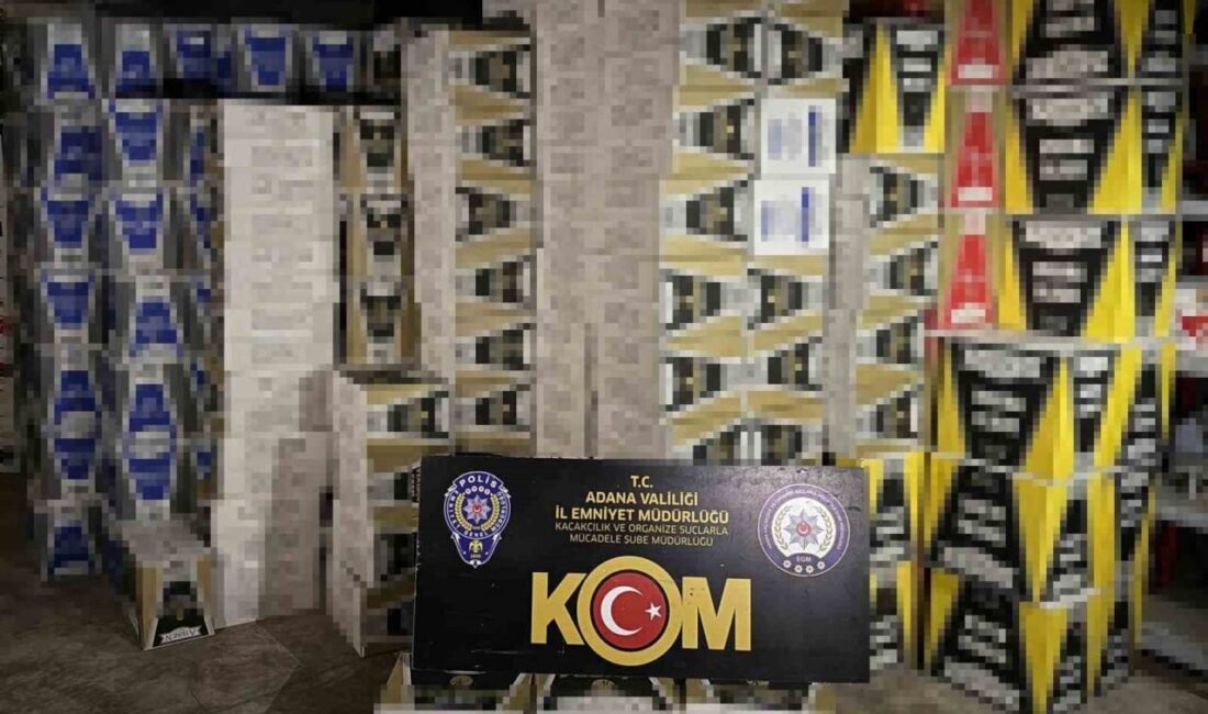 Adana’da kaçakçılığa yönelik yapılan operasyonda 7 milyon 480 bin gümrük