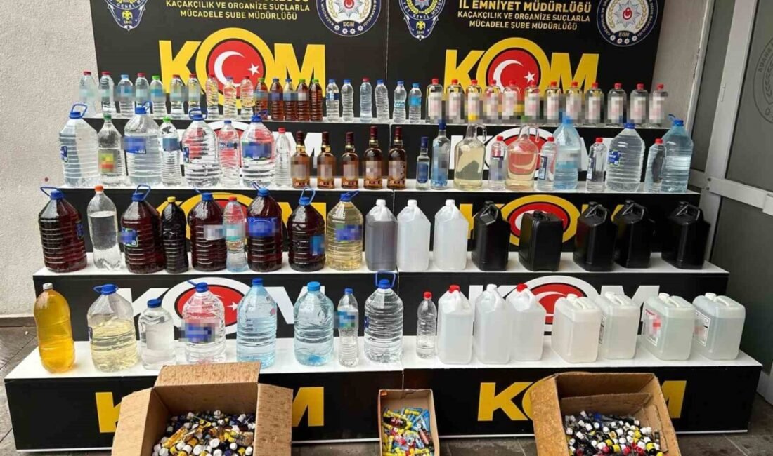 Adana’da 399 litre sahte içki ile 86 litre kaçak etil