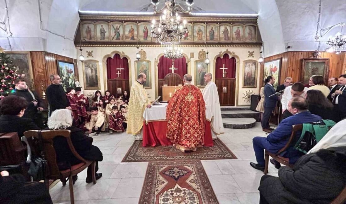 Depremin yaralarının sarıldığı Hatay’ın İskenderun ilçesinde bulunan Aziz Corc Rum