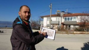 Burdur’da eski dere yatağı üzerinde bulunan bir sokakta yaşanan zemin