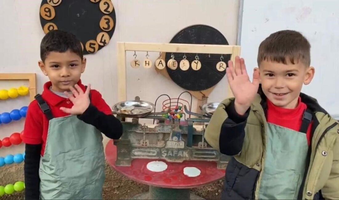 Osmaniye’nin Düziçi ilçesinde bulunan anaokulunda öğrencileri, bireysel gelişimlerine uygun olarak