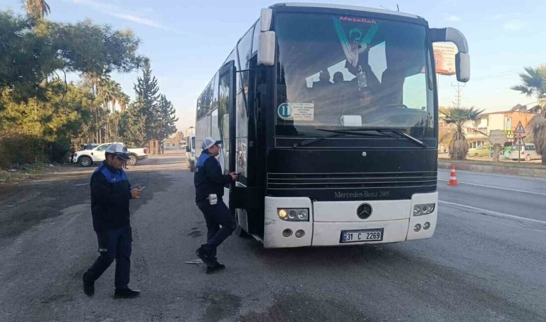 Hatay Büyükşehir Belediyesi, yaklaşan yeni yıl öncesi vatandaşların ulaşımda güvenli