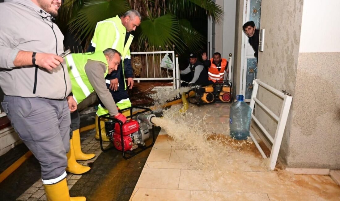Antalya’nın Kepez Belediyesi, 2 saat içinde metrekareye 106,6 kilogram yağış