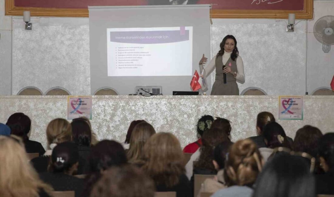 Mersin Büyükşehir Belediyesi, kadınları ’meme kanseri’ konusunda bilinçlendiriyor. Yenice Yaşar