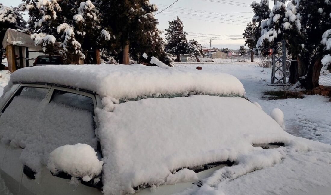 Mersin’de etkili olan kar yağışıyla birlikte bin 200 rakım üzerindeki