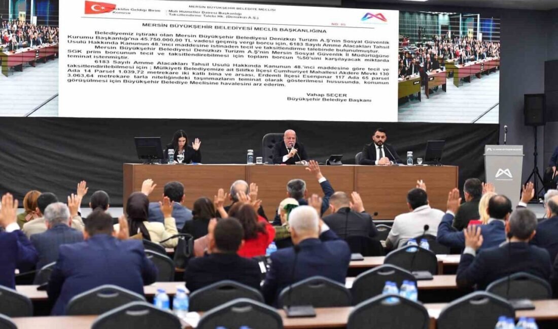 Mersin Büyükşehir Belediyesi’nin bazı iştiraklerinin SGK İl Müdürlüğü’ne prim borcunun