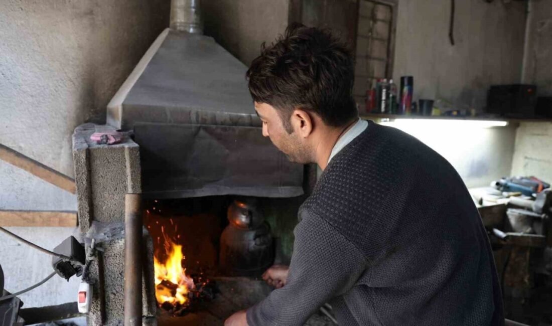 Adana’nın Feke ilçesine bağlı Tapan bölgesinde koç boynuzu ve çelik
