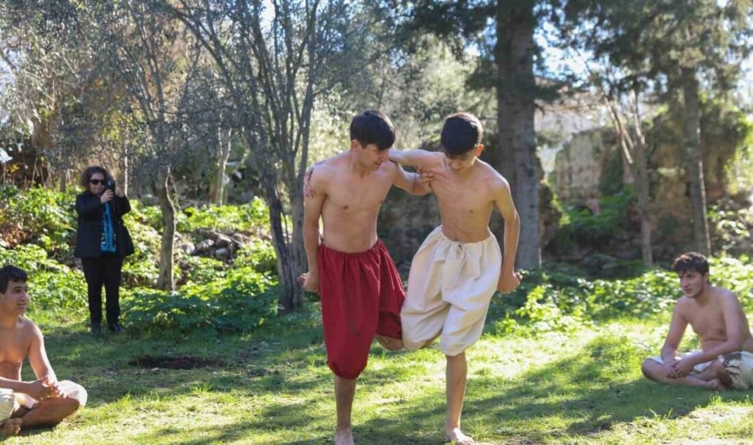 Alanya Belediyesi öncülüğünde yürütülen Geleneksel Yörük Oyunları Projesi çekimleri, Aksır