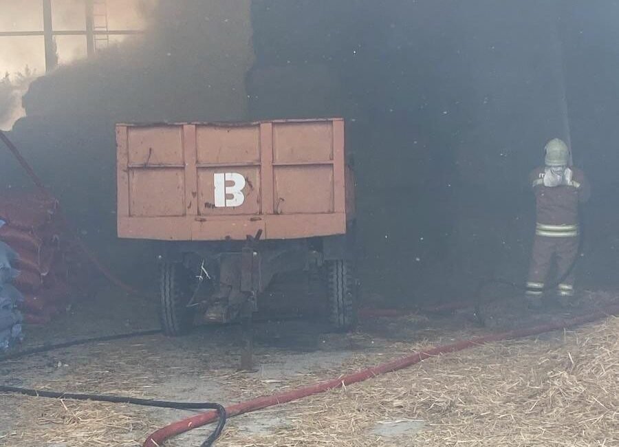 Hatay’ın Arsuz ilçesinde samanlıkta yaşanan yangın itfaiye ekipleri tarafından söndürüldü.