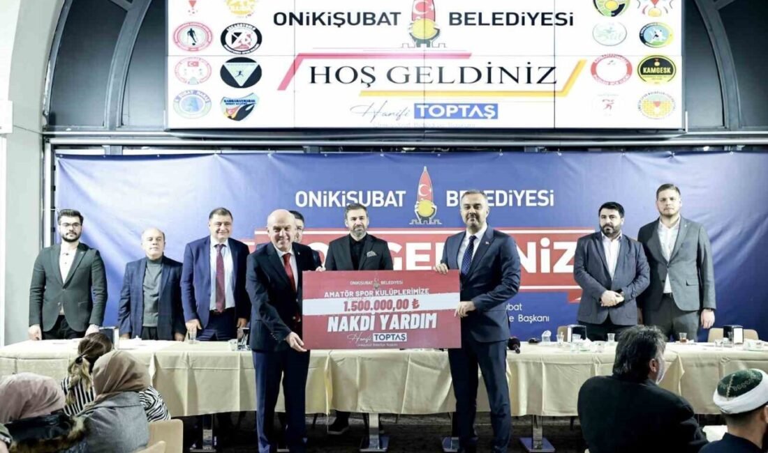 Onikişubat Belediyesi, spor yatırımları kapsamında amatör spor kulüplerine 1,5 milyon