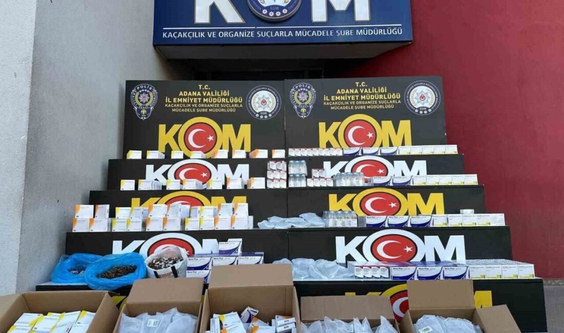 Adana polisi yaptığı operasyonda 6 bin 80 kaçak serum ampulü