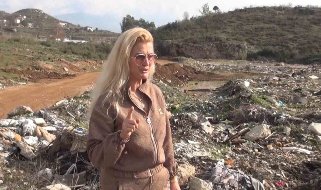 Antalya’nın Manavgat ilçesinde karşılaştığı çöp manzarasını görünce video kaydına girip