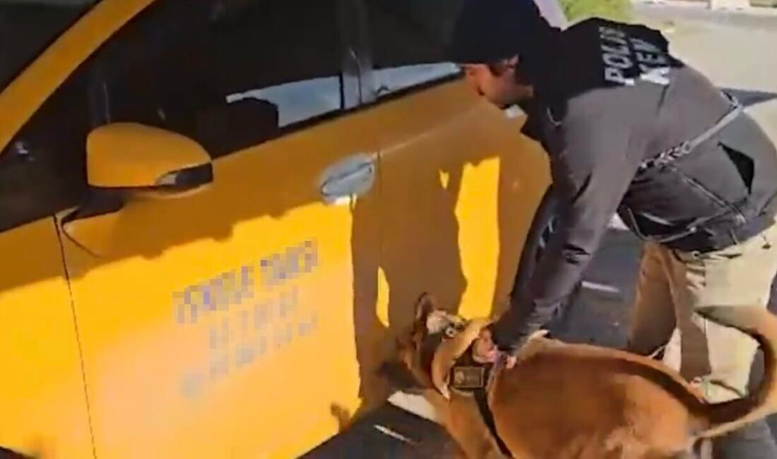 Osmaniye’de uygulama noktasında durdurulan ticari takside yapılan aramada 5 kilogram