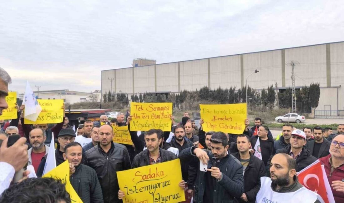 Hatay’da yaklaşık 222 gündür grevde olan Yolbulan Metal fabrikası işçileri,