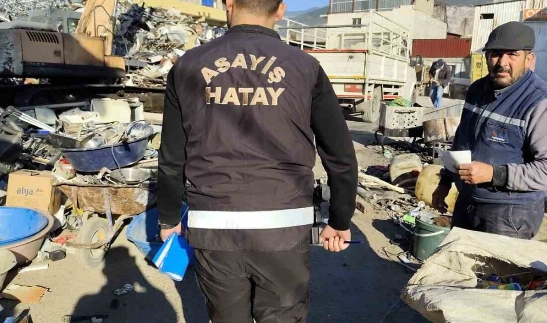 Hatay’ın İskenderun ilçesinde emniyet müdürlüğü tarafından hurdacılık yapan işyerlerine yönelik