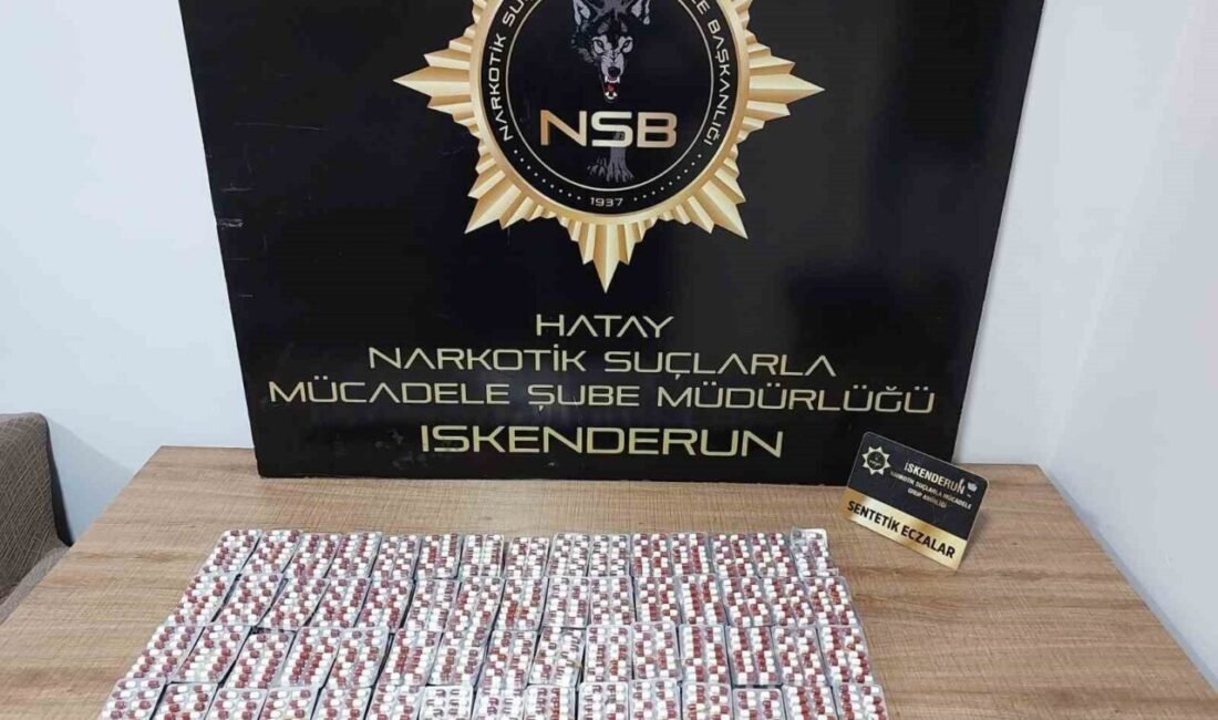 Hatay’ın İskenderun ilçesinde durdurulan araçta yapılan aramada 3 bin 350