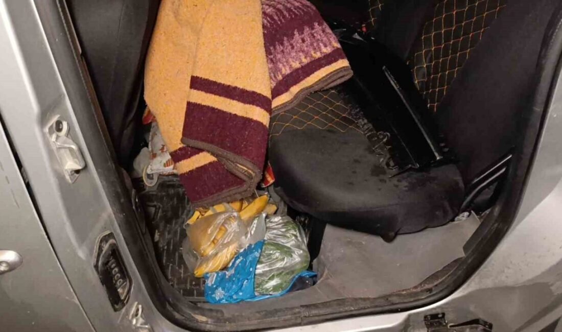 Antalya’nın Manavgat ilçesinde bariyerlere çarparak hurdaya dönen hafif ticari aracın