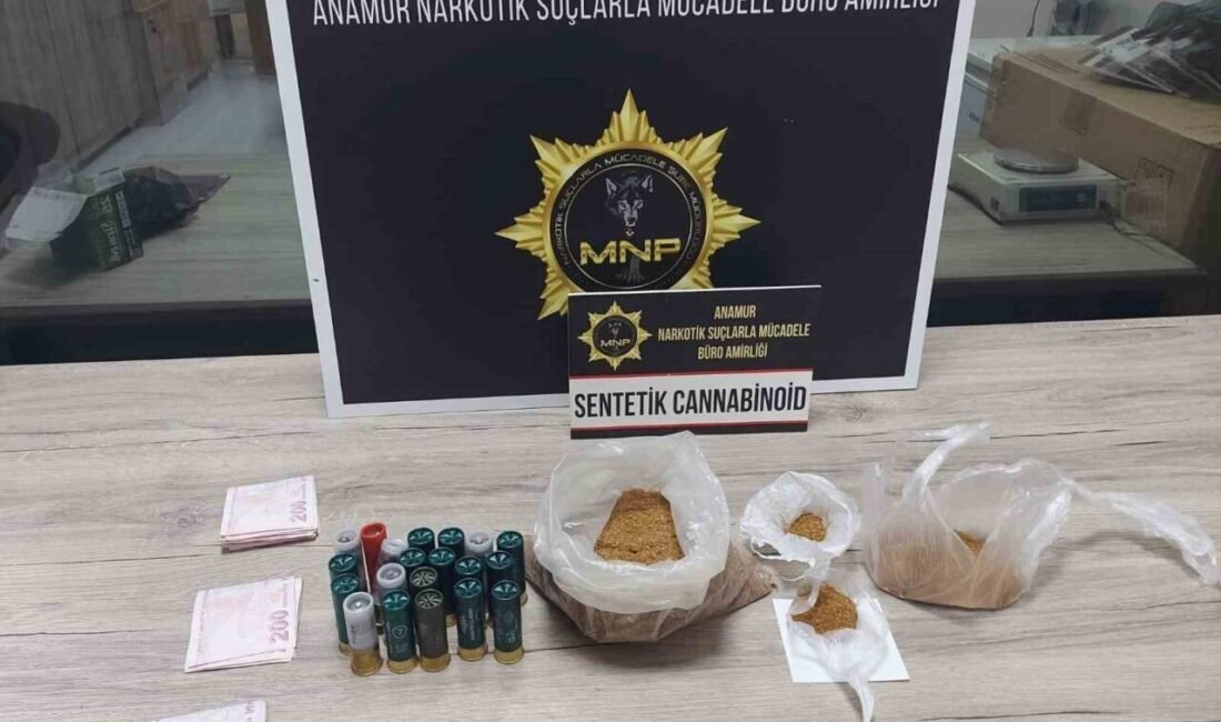 Mersin’in Anamur ilçesinde uyuşturucu madde ticareti yapan şüpheli polisin yaptığı