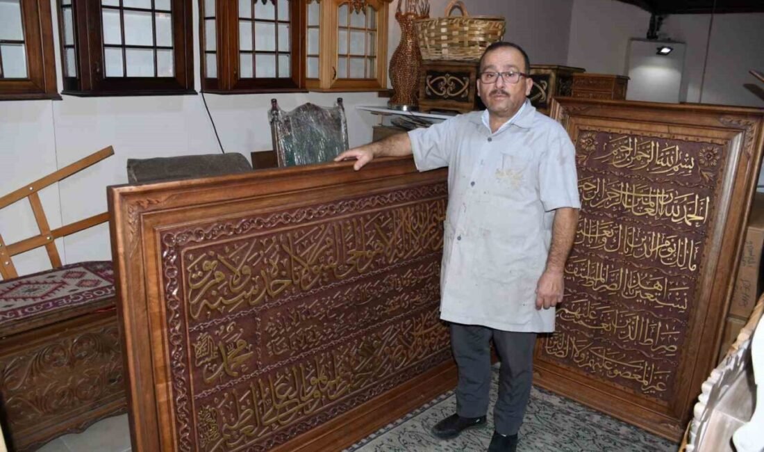 Türkiye’de kaybolan meslekler arasında yer alan ahşap oymacılığı sanatını (Kündekari)