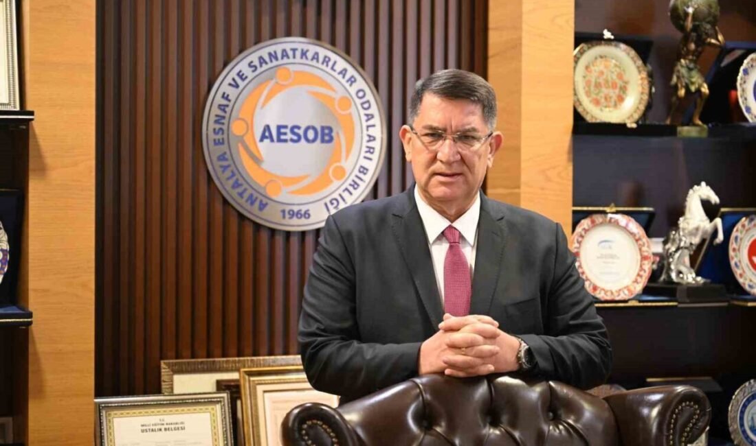 Antalya Esnaf ve Sanatkârlar Odaları Birliği (AESOB) Başkanı Adlıhan Dere,