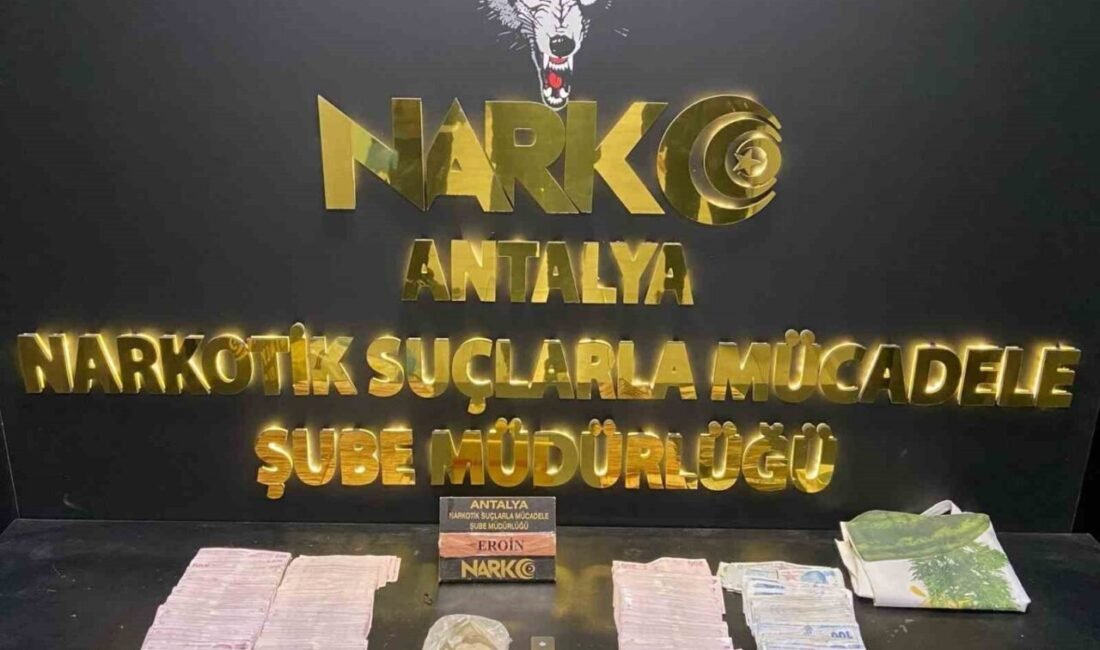 Antalya’da uyuşturucu ile mücadele kapsamında son bir haftada düzenlenen operasyonlarda