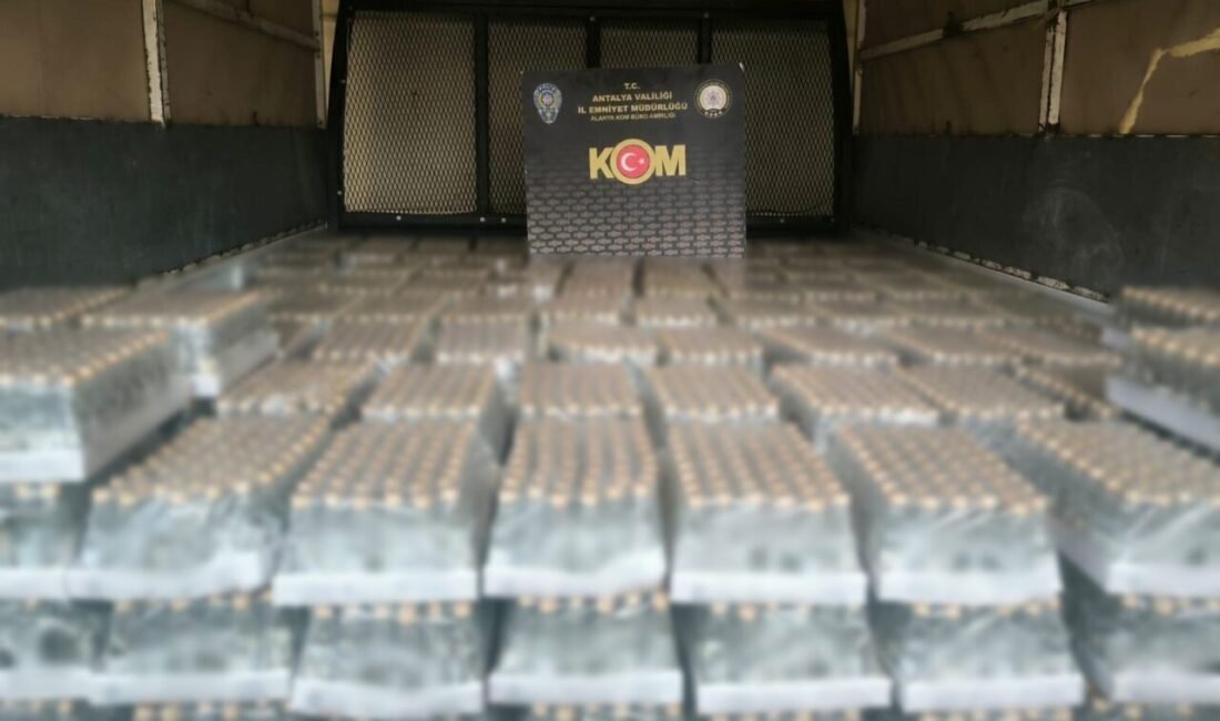 Antalya’da kaçakçılık ve organize suçlarla mücadele kapsamında son bir haftada