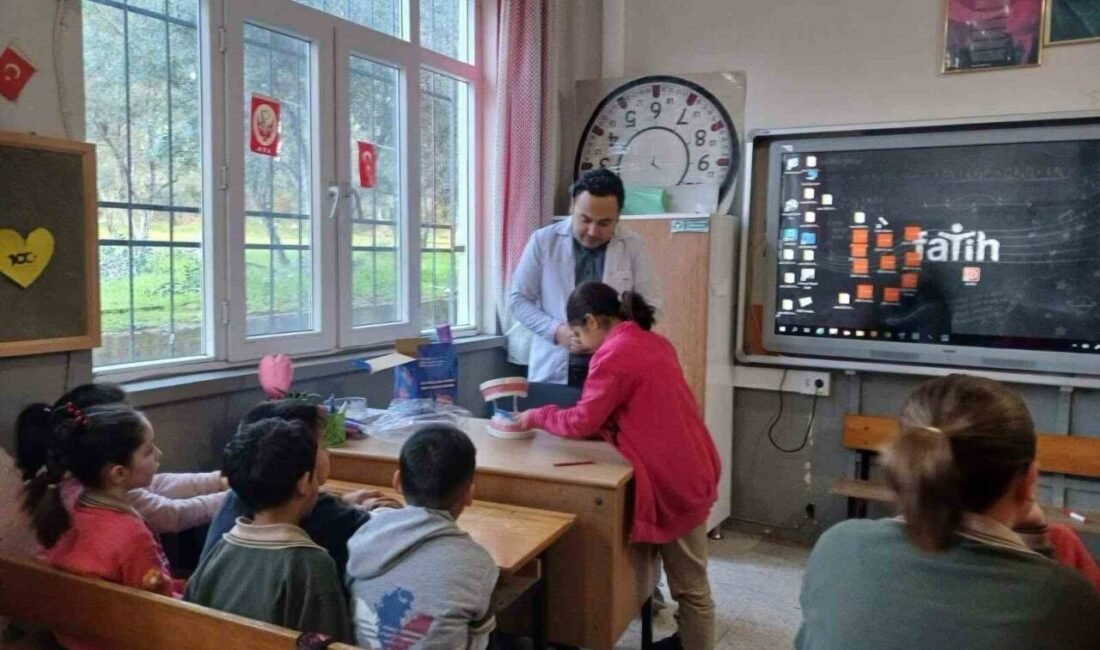 Mersin’in Bozyazı ilçesinde ilkokul öğrencilerine ’Ağız ve Diş Sağlığı’ eğitimi