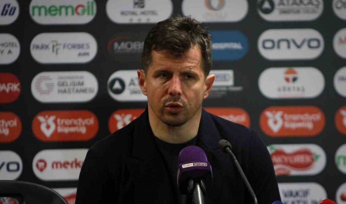 Antalyspor Teknik Direktörü Emre Belözoğlu, 3-2 kazandıkları Atakaş Hatayspor maçının