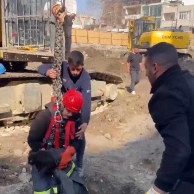 Osmaniye’de rezerv alanda devam eden inşaat çalışmaları sırasında açılan fore