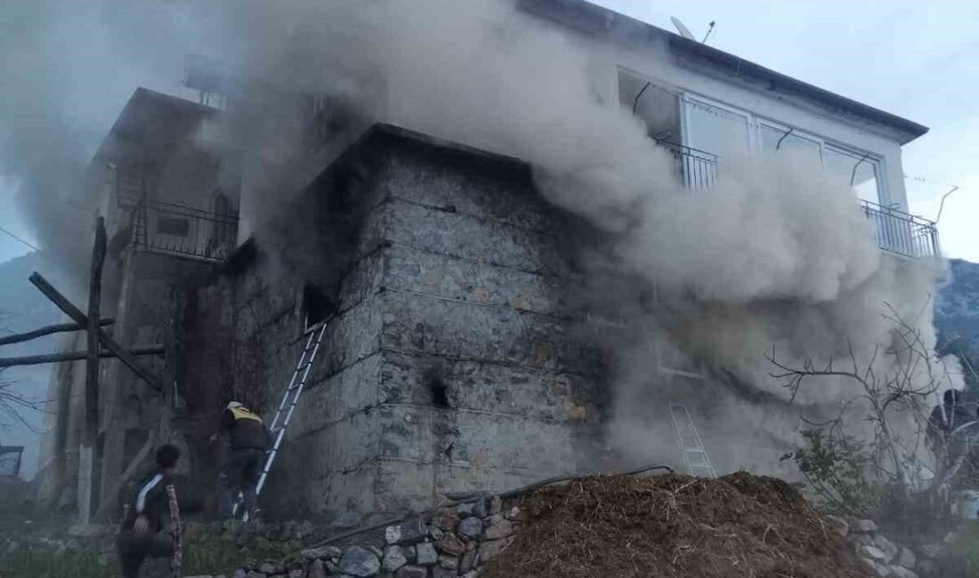 Antalya’nın Gazipaşa ilçesince iki katlı müstakil evin altında bulunan ahırda