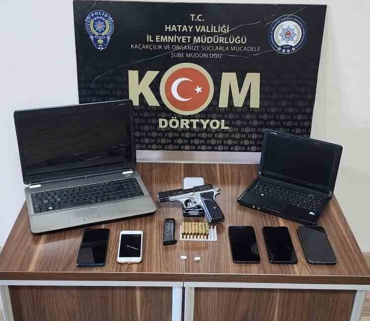 Hatay’da polis ekiplerinin kaçakçılık ve organize suçlarla mücadele çalışmaları kapsamında