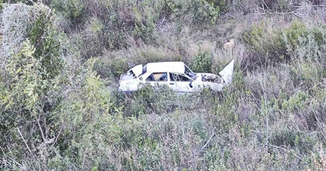 Antalya’nın Manavgat ilçesinde kontrolden çıkarak şarampole yuvarlanan otomobil sürücüsü yaralandı.