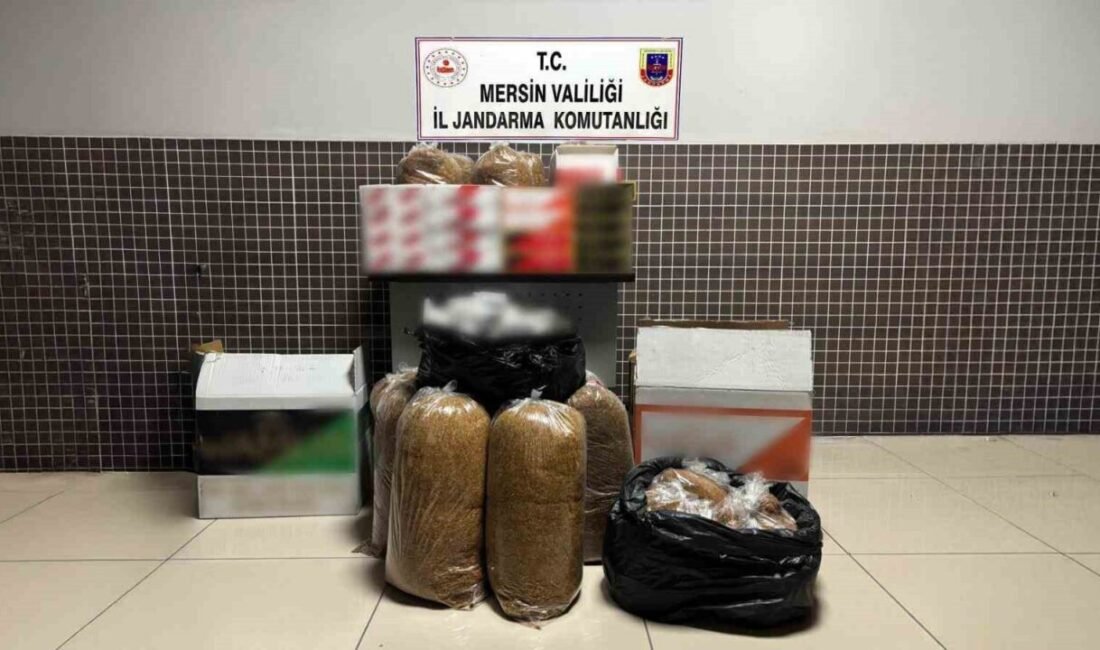 Mersin’de jandarma ekipleri tarafından düzenlenen operasyonda 28 bin 500 adet