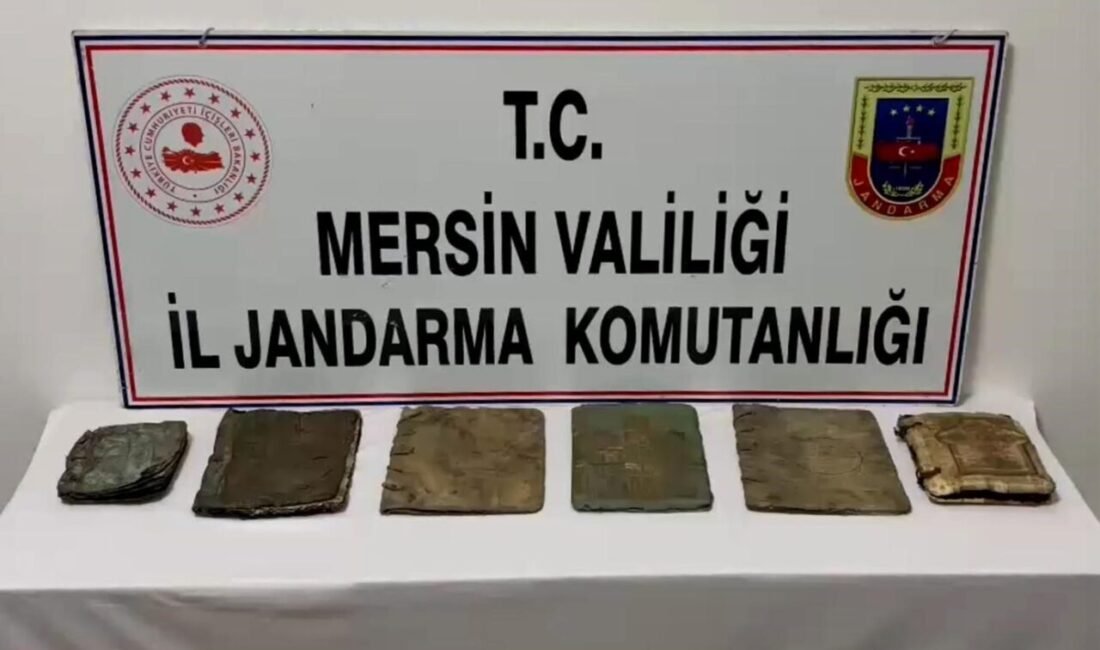 Mersin’de jandarma ekiplerinin düzenlediği operasyonda 6 adet Roma ve Bizans