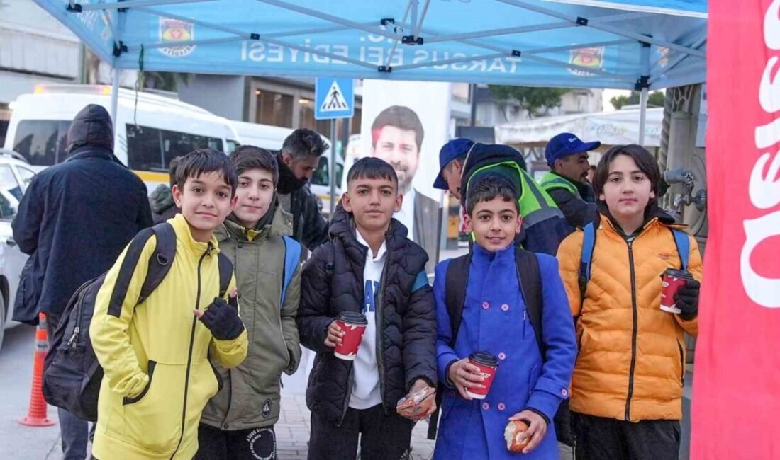 Tarsus Belediyesi, ‘gelecek var’ mottosuyla soğuk kış günlerinde vatandaşlara sıcak