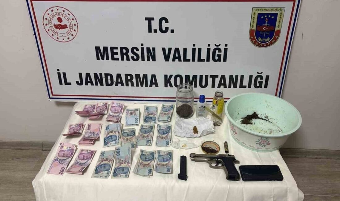 Mersin’in Anamur ilçesinde jandarma ekiplerinin bir eve düzenlediği operasyonda farklı