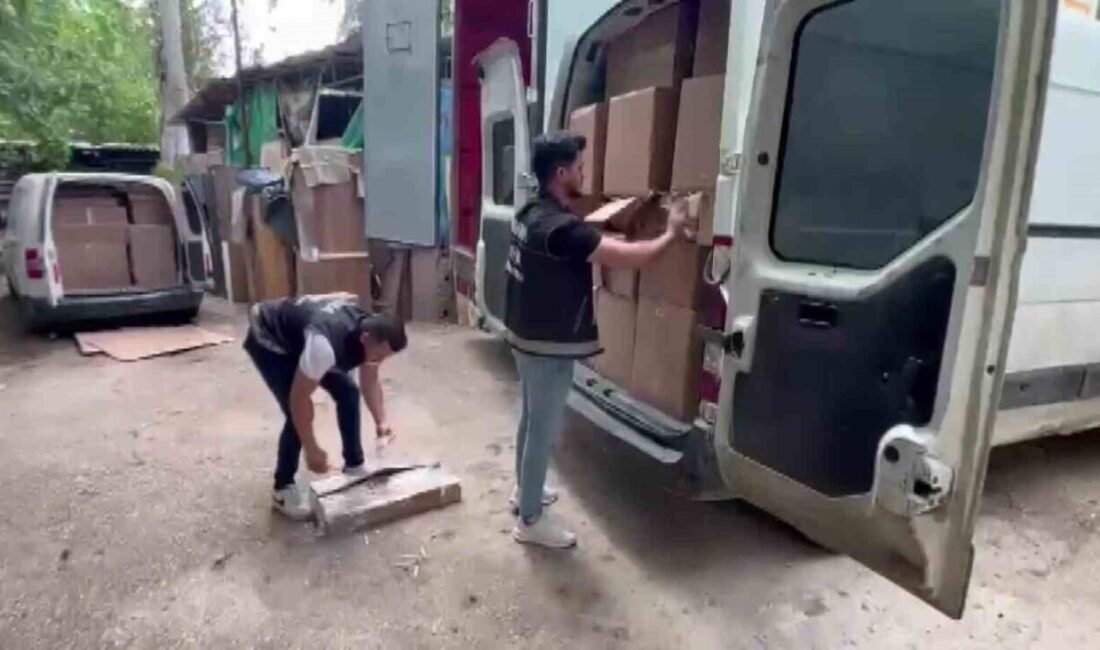 Adana’da kaçakçılık operasyonunda 39 milyon TL değerinde 8 milyon 250
