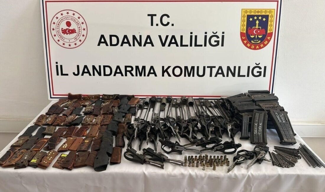 Adana’nın Ceyhan ilçesinde jandarma ekipleri, yasadışı silah üreten şüpheliyi yakaladı,