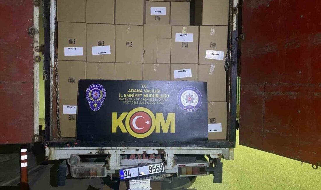 Adana’da düzenlenen operasyonlarda piyasa değeri yaklaşık 5 milyonluk kaçak sigara