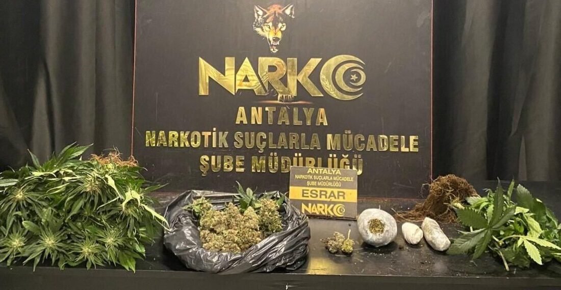 Antalya’da emniyet güçleri uyuşturucuya karşı mücadelesini aralıksız sürdürüyor. Son bir
