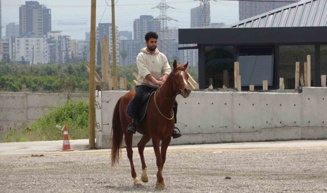 Mersin’de atıyla markete giden bir kişiye, ’alkollü araç kullanmak’ ve