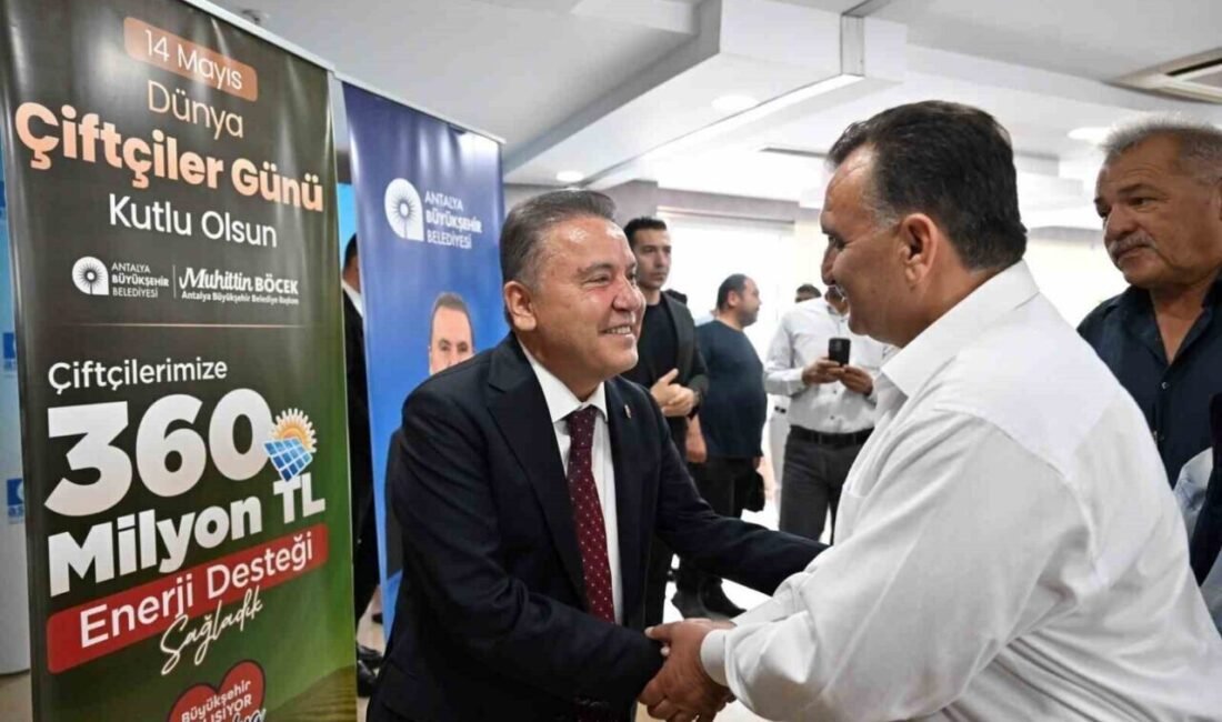 Antalya Büyükşehir Belediye Başkanı Muhittin Böcek, 14 Mayıs Dünya Çiftçiler