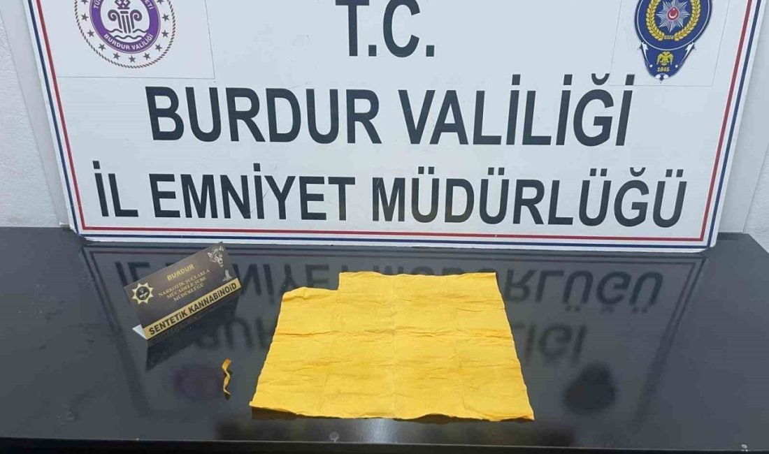 Burdur’da İl Emniyet Müdürlüğü ekipleri tarafından düzenlenen uyuşturucu operasyonunda 1