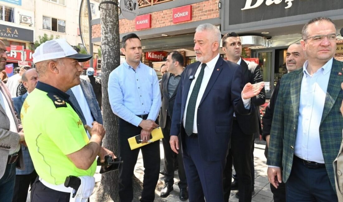 Isparta Belediye Başkanı Şükrü Başdeğirmen, Mimar Sinan Caddesi üzerindeki yaya