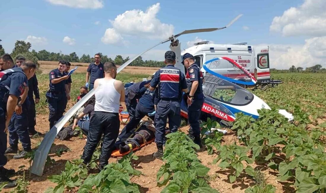 Adana’da jandarmaya ait cayrokopter düştü, 2 personel yaralandı. Edinilen bilgiye
