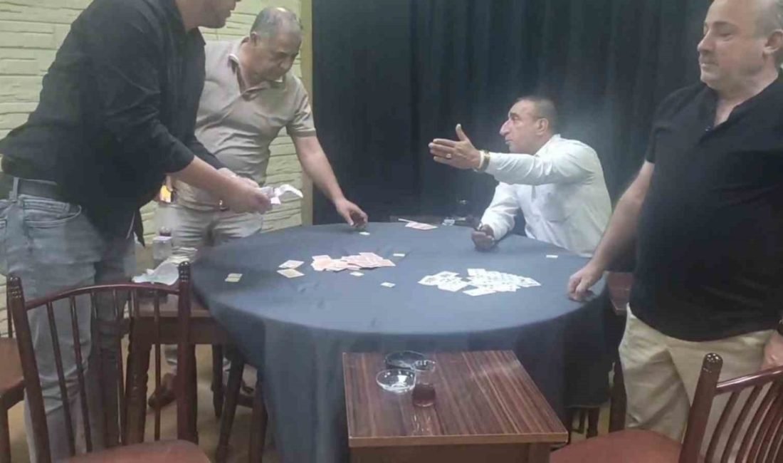 Hatay’da kumar oynayan 3 şahsa toplamda 27 bin 741 TL