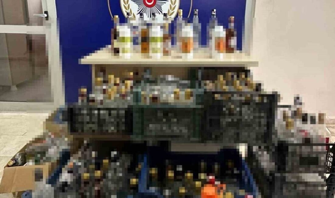 Mersin’in Anamur ilçesinde sahte içki üretimi yapan bir şüpheli yakalandı.