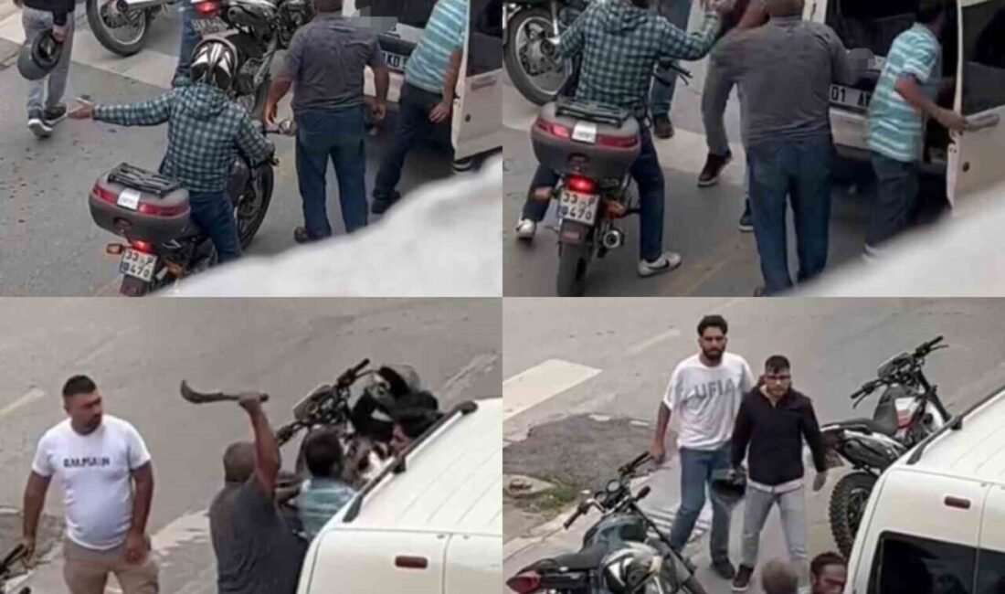 Mersin’in Tarsus ilçesinde trafikte çıkan tartışmada bir sürücünün budama bıçağıyla