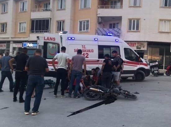 Mersin’in Mut ilçesinde tırla çarpışan motosikletin sürücüsü ağır yaralandı. Kaza,